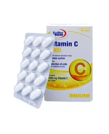 تصویر  قرص ویتامین ث 1000 یوروویتال - 60 عددی