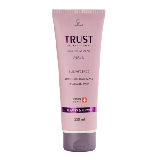 تصویر  ماسک مو بدون سولفات کراتینه موهای رنگ شده تراست ( با آبکشی ) - 250 میلی لیتر 