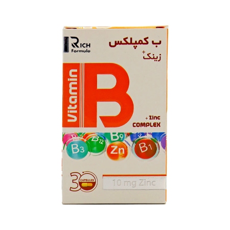 تصویر  کپسول زینک پلاس بکمپلکس بهستان - 30 عددی
