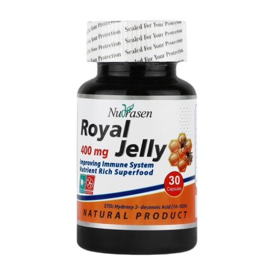 تصویر  کپسول تقویتی رویال ژلی 400 میلی گرم نوتراسن - 30 عددی