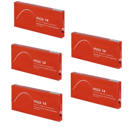 تصویر  تست تخمک گذاری مکث 14 مدل LH - بسته 5 عددی