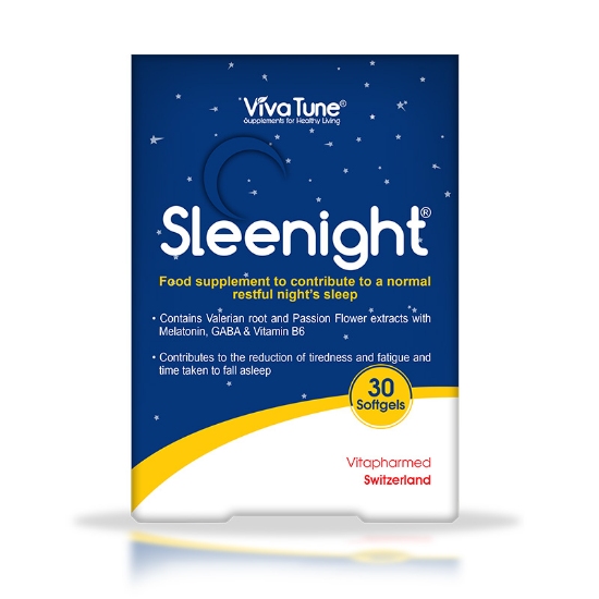 تصویر  سافت ژل آرامبخش ملاتونین و گابا پلاس اسلینایت ویواتیون - 30 عددی 