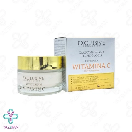 کرم شب ویتامین ث حاوی ذرات طلا اکسکلوسیو