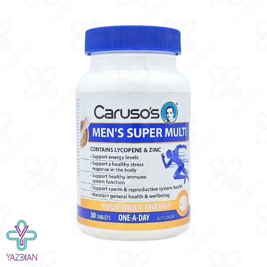 قرص مولتی ویتامین آقایان کاروسوس نچرال هلث - 30 عددی