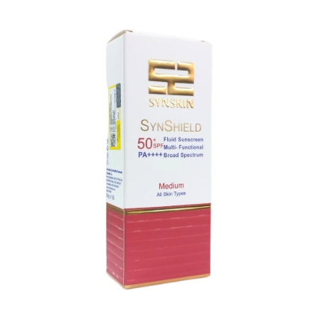 فلوئید ضد آفتاب SPF50 ساین اسکین مناسب انواع پوست - بژ متوسط