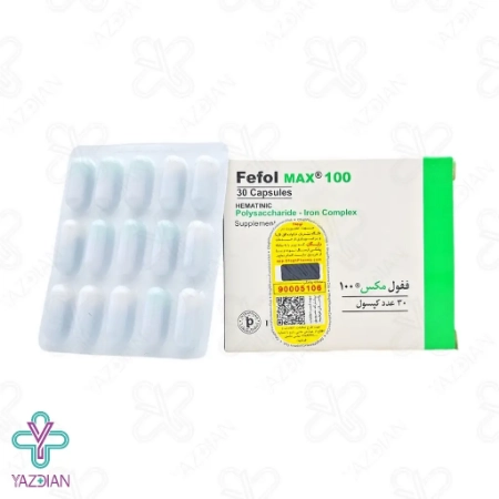 کپسول آهن 100 فیفول مکس - 30 عددی