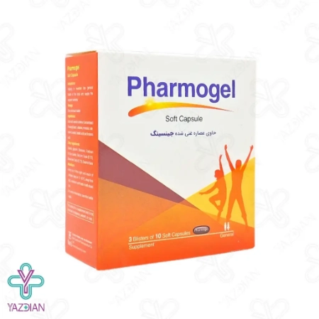 سافت ژل مولتی ویتامین حاوی جینسینگ فارموژل باریویتال باریج اسانس - 30 عددی