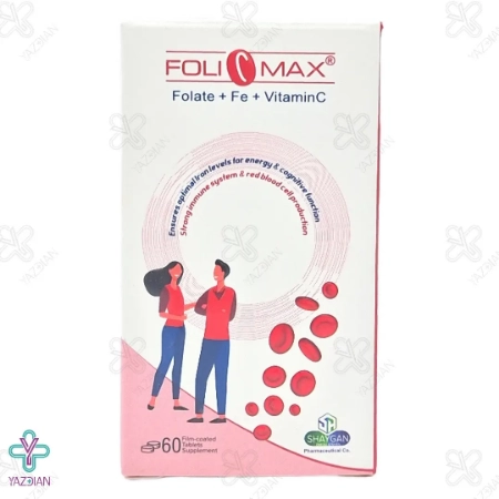قرص آهن فولی مکس دارو افشان شایگان - 60 عددی