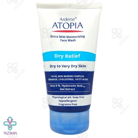 لوسیون شستشوی صورت ملایم Dry Relief حاوی 5 درصد اوره آتوپیا آردن - 150 میلی لیتر