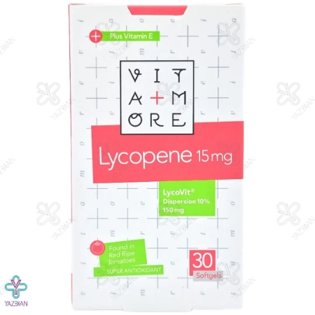 سافت ژل آنتی اکسیدان لیکوپن 15 میلی گرم ویتامور جالینوس - 30 عددی
