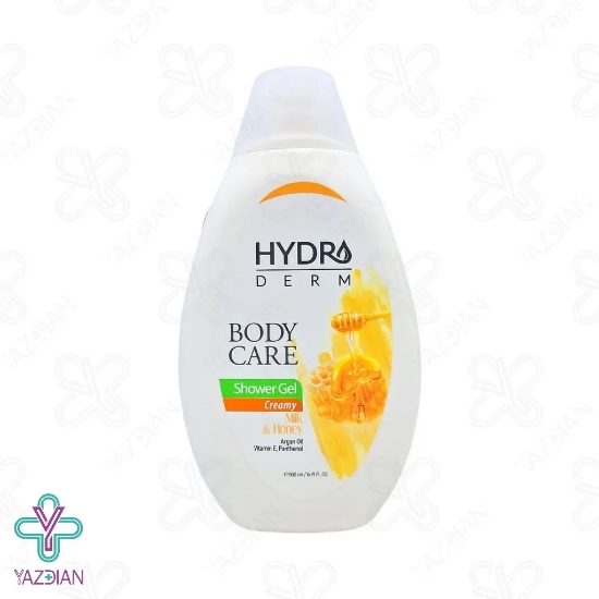 شامپو بدن کرمی شیر و عسل هیدرودرم - 500 میلی لیتر