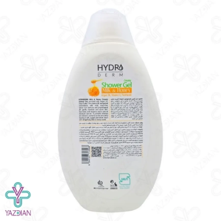 شامپو بدن کرمی شیر و عسل هیدرودرم - 500 میلی لیتر