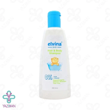 شامپو سر و بدن کودک الوینا - 250 میلی لیتر