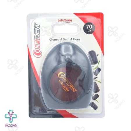 نخ دندان زغالی کانفیدنت - 70 متر