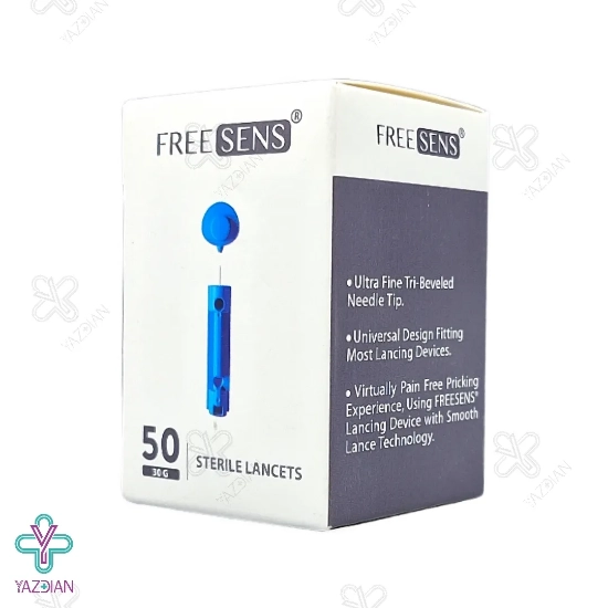 سوزن لانست چهار پهلو فری سنس - 50 عددی 