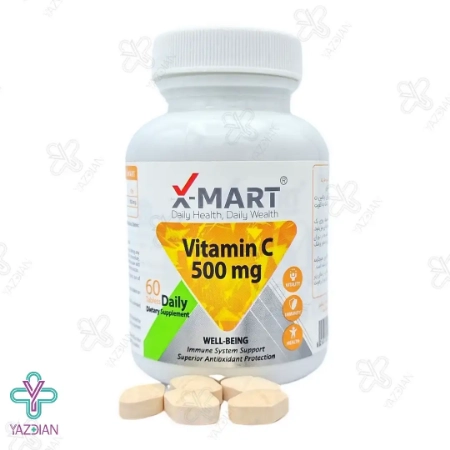 قرص ویتامین ث 500 میلی گرم ایکس مارت - 60 عددی 