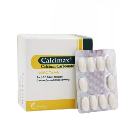 تصویر  قرص کلسیم کربنات تهران شیمی - 100 عددی