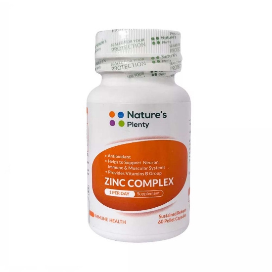تصویر  کپسول زینک کمپلکس نیچرز پلنتی - 60 عددی
