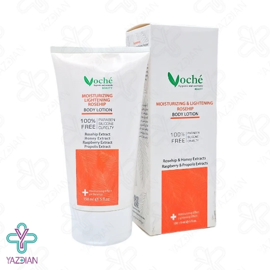 لوسیون بدن مرطوب کننده و شفاف کننده رزهیپ وچه - 150 میلی لیتر