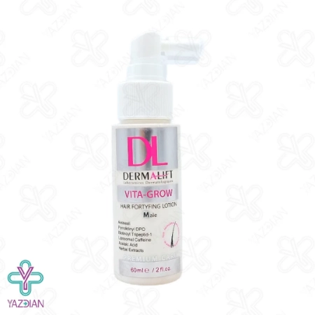 لوسیون تقویت کننده موی سر آقایان ویتا گرو درمالیفت - 60 میلی لیتر