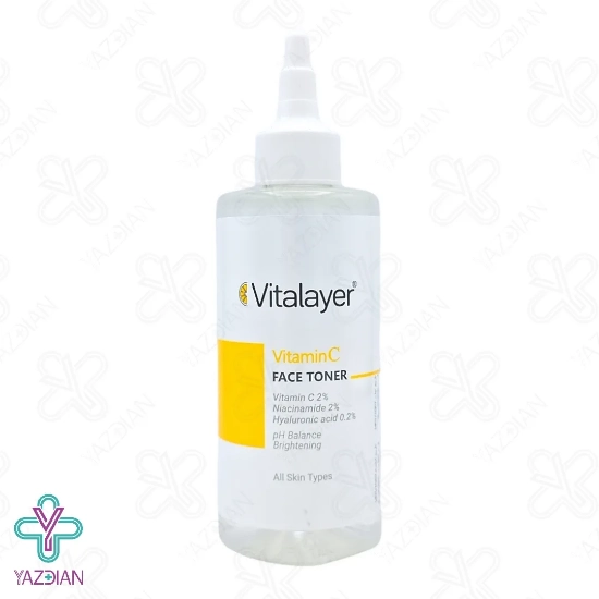 تونر پاک کننده صورت ویتامین ث ویتالیر - 200 میلی لیتر