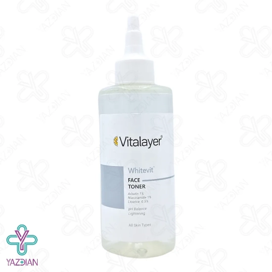 تونر پاک کننده و روشن کننده انواع پوست وایت ویت ویتالیر - 200 میلی لیتر