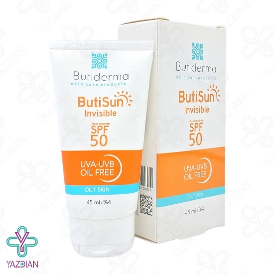کرم ضد آفتاب SPF50 فاقد چربی بیوتی درما – بی رنگ	