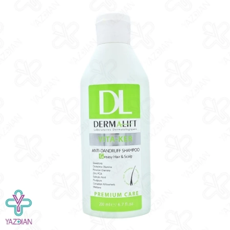 شامپو ضد شوره موهای چرب درمالیفت - 200 میلی لیتر
