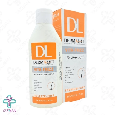 شامپو موهای مجعد و فر ویتا فریز درمالیفت - 200 میلی لیتر