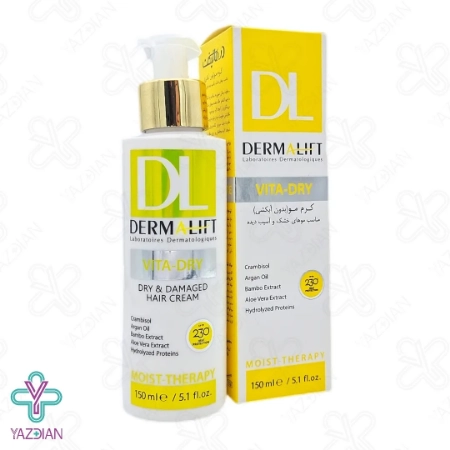 کرم موهای خشک و آسیب دیده ویتادرای درمالیفت - 150 میلی لیتر	