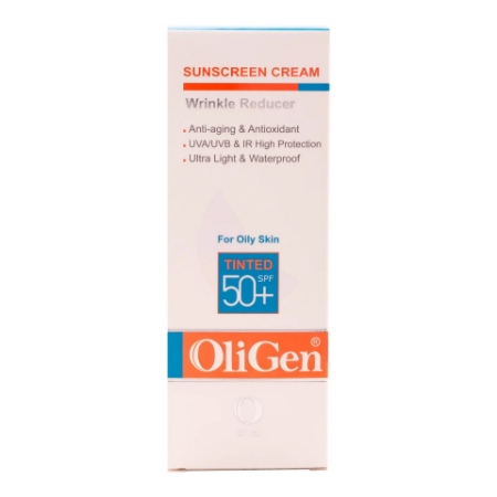 تصویر  کرم ضد آفتاب SPF50 پوست چرب الی ژن – بژ متوسط