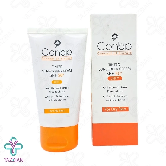 کرم ضد آفتاب SPF 50 پوست خشک کانبیو - رنگ روشن	
