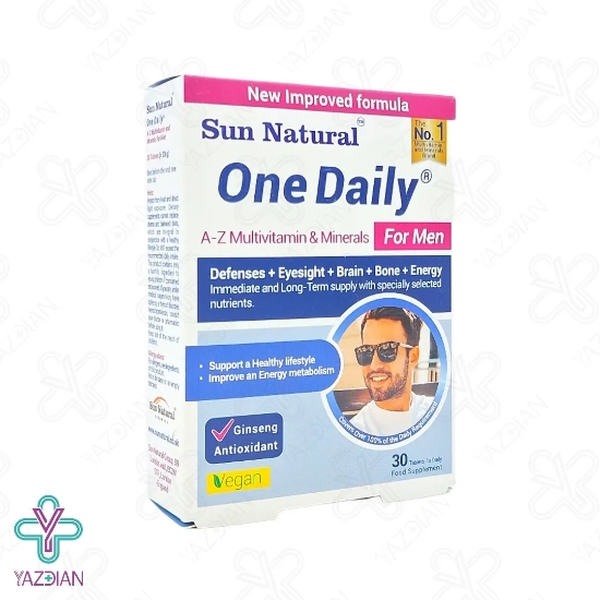 قرص مولتی ویتامین مینرال آقایان وان دیلی سان نچرال - 30 عددی	