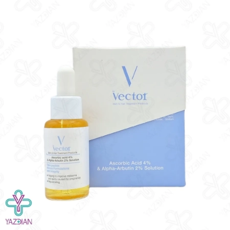 سرم ضد لک آسکوربیک اسید 4% و آلفا آربوتین 2% وکتور - 30 میلی لیتر	