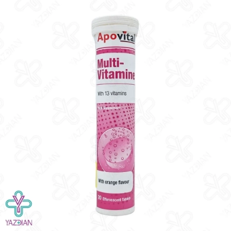 قرص جوشان مولتی ویتامین آپوویتال - 20 عددی