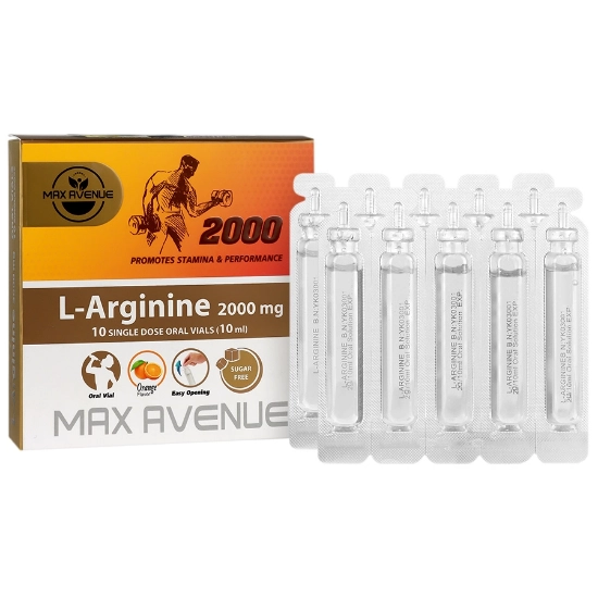 ویال خوراکی ال آرژنین 2000 مکس اونیو – 10 عددی