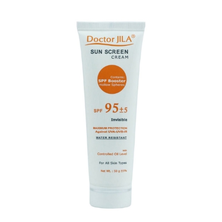 تصویر  کرم ضد آفتاب SPF 95 انواع پوست دکتر ژیلا - بی رنگ