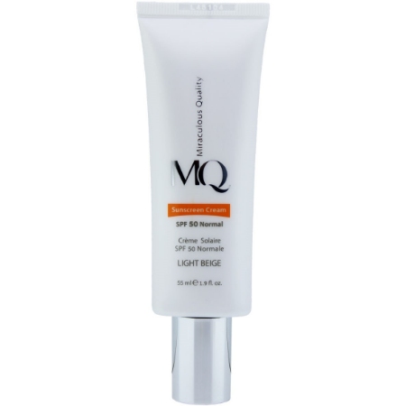 تصویر  کرم ضد آفتاب پوست معمولی و خشک SPF 50 ام کیو MQ - بژ روشن