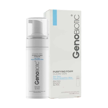 تصویر  فوم شستشوی صورت پوست خشک و حساس ژنوبایوتیک - 150 میلی لیتر