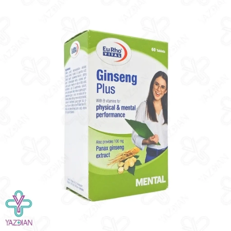 قرص تقویتی جینسینگ پلاس یوروویتال - 60 عددی	