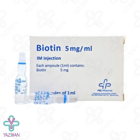 آمپول تقویت مو بیوتین 5 پارس بهروزان جم - 6 عددی