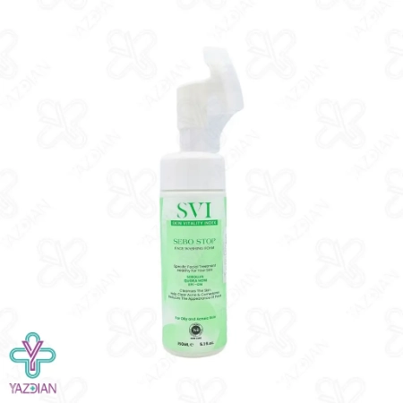 فوم شستشو صورت پوست چرب سبو استاپ اس وی آی - 220 میلی لیتر