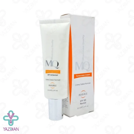 کرم ضد آفتاب SPF50 پوست نرمال ام کیو - بی رنگ	