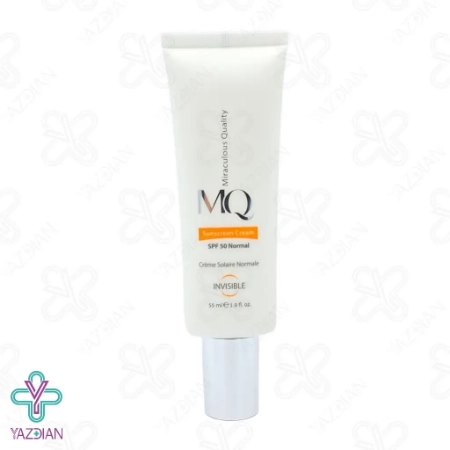 کرم ضد آفتاب SPF50 پوست نرمال ام کیو - بی رنگ	
