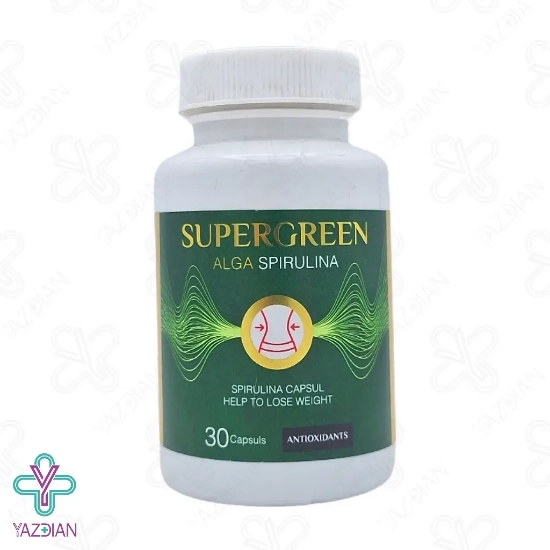 کپسول جلبک اسپیرولینا سوپر گرین زرین دارو - 30 عددی	