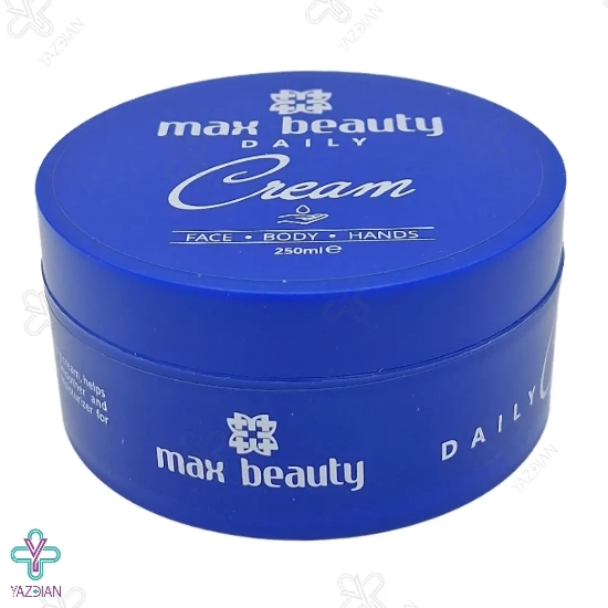 کرم مرطوب کننده روزانه قوطی مکس بیوتی - 250 میلی لیتر	