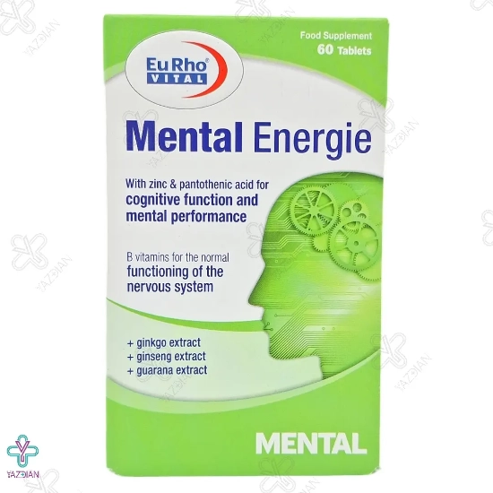 قرص تقویت مغز منتال انرژی یورویتال - 60 عددی	