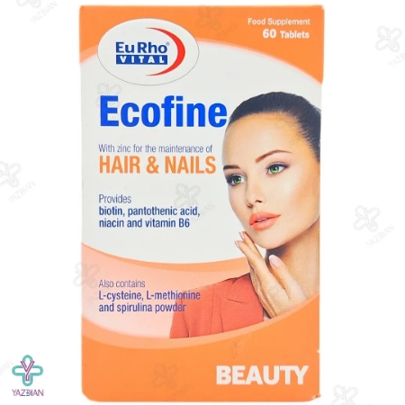 قرص تقویت پوست و مو اکوفاین یوروویتال - 60 عددی	