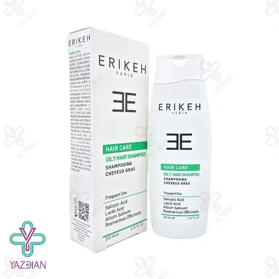 شامپو روزانه موهای چرب اریکه - 200 میلی لیتر	