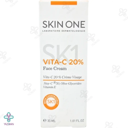 کرم روشن کننده و ضد چروک ویتامین ث 20 درصد اسکین وان - 30 میلی لیتر